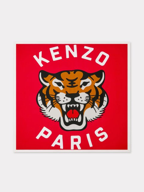 Червона хустка KENZO з шовку: фото - Invogue