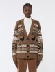 Коричневий кардиган WEEKEND MAX MARA з альпаки та вовни: фото 2 - Invogue