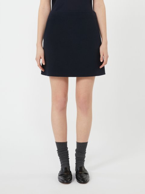 Темно-синяя юбка MAX MARA из шерсти: фото 2 - Invogue