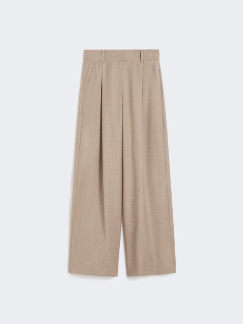 Бежеві брюки WEEKEND MAX MARA з вовни: фото - Invogue