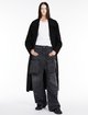 Чорне пальто Sportmax з чистої вовни: фото 4 - Invogue