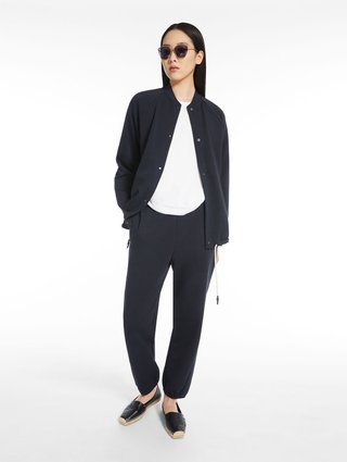 Темно-сині брюки MAX MARA : фото 3 - Invogue