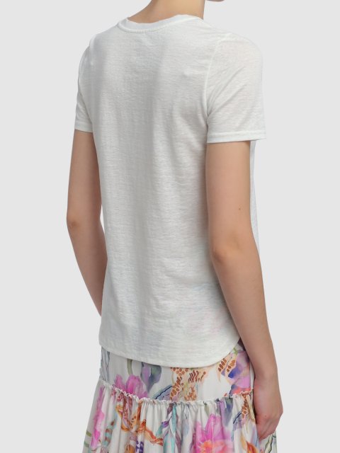 Молочная футболка MARC CAIN: фото 4 - Invogue