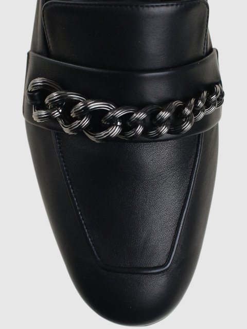 Чёрные лоферы MAX MARA: фото 4 - Invogue