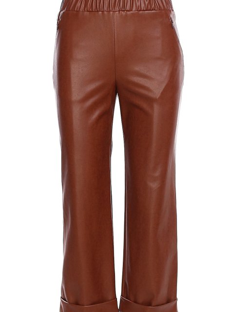 Коричневые брюки MARC CAIN: фото 2 - Invogue