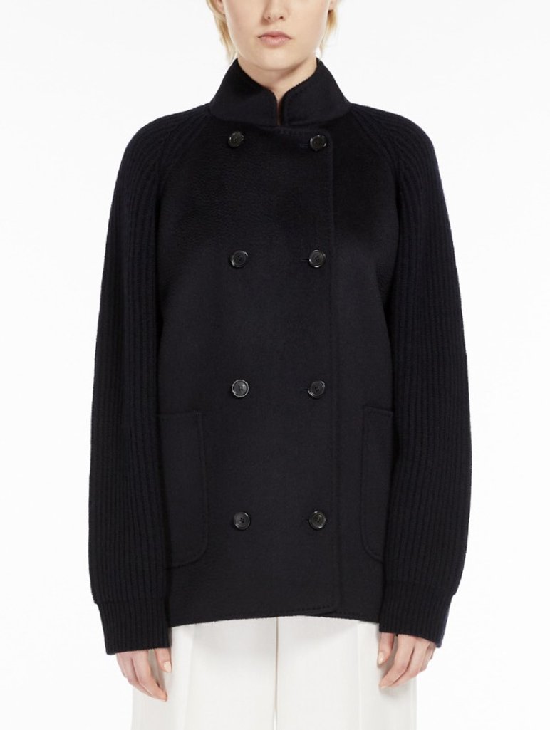 Синее  пальто MAX MARA: фото 1 - Invogue
