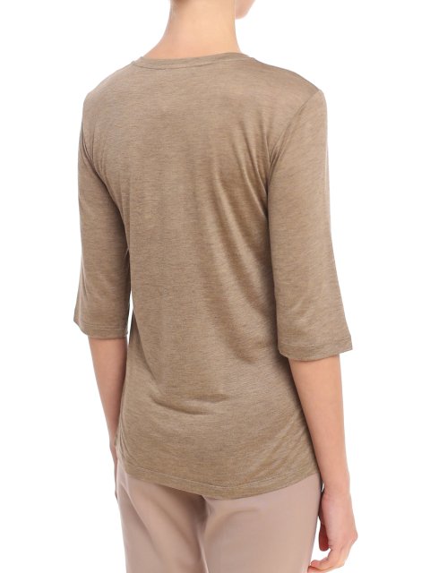 Жёлтая футболка MAX MARA: фото 7 - Invogue