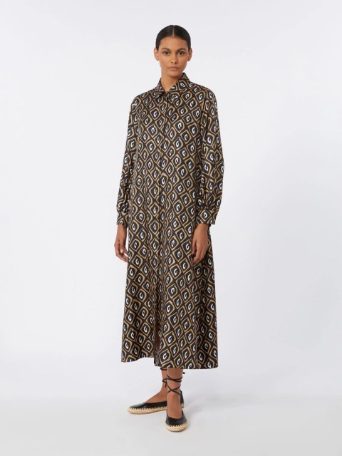 Чорна сукня Max Mara з шовку: фото 2 - Invogue