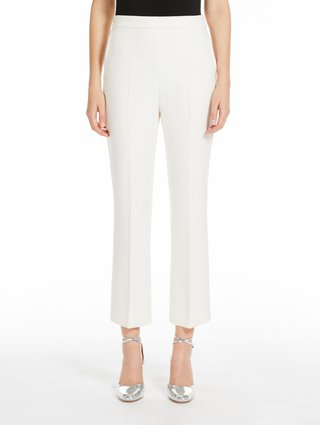 Белые брюки Max Mara укороченные: фото 1 - Invogue
