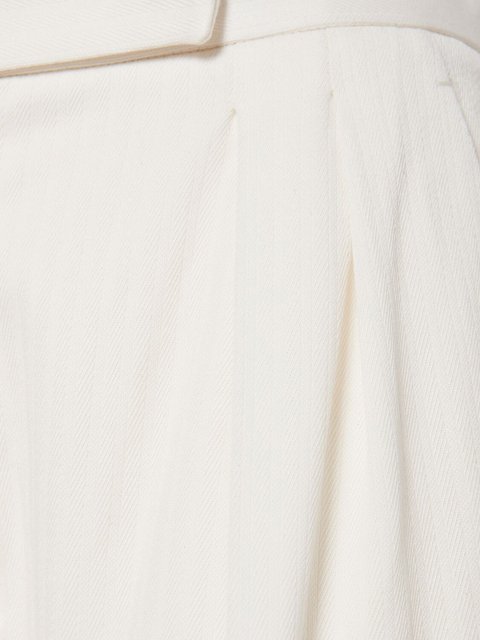 Білі брюки Max Mara широкі: фото 3 - Invogue