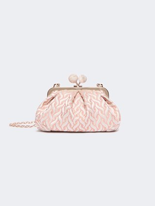 Рожева сумка Pasticcino Weekend Max Mara з льону та шовку: фото - Invogue