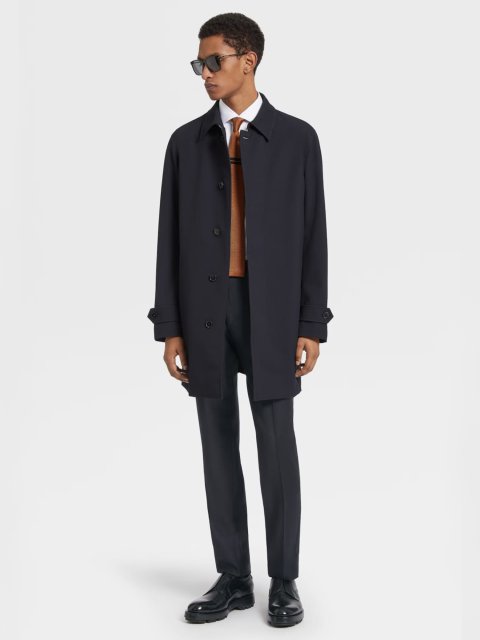 Темно-сині брюки Zegna з оригинальної вовни Trofeo™: фото 1 - Invogue