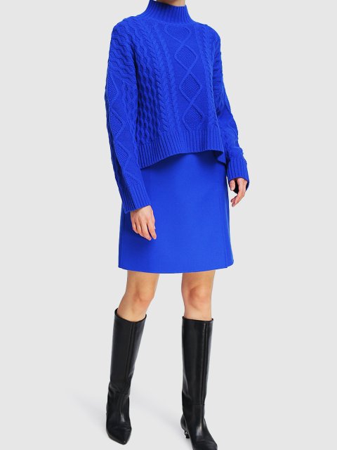 Синий свитер WEEKEND MAX MARA: фото 1 - Invogue