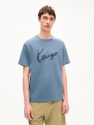 Серая футболка Kenzo из хлопка: фото 2 - Invogue