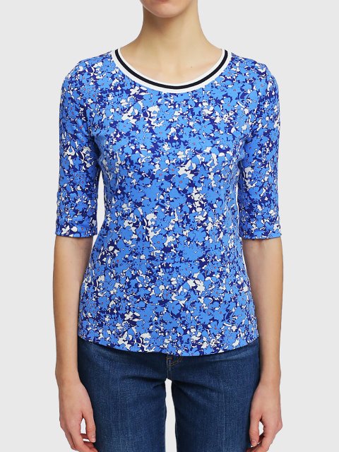 Синяя футболка MARC CAIN: фото 3 - Invogue