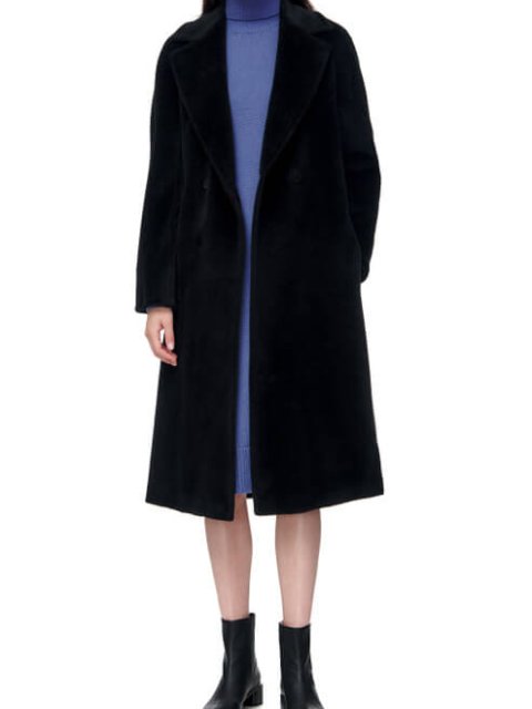 Черное пальто MAX MARA: фото 1 - Invogue