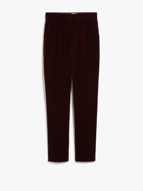 Бордовые брюки MAX MARA: фото - Invogue