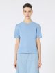 Блакитний светр MAX MARA з віскозної креп-пряжі: фото 2 - Invogue