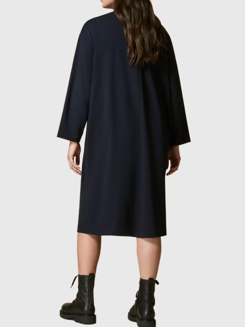 Тёмно-Синее платье MARINA RINALDI: фото 1 - Invogue