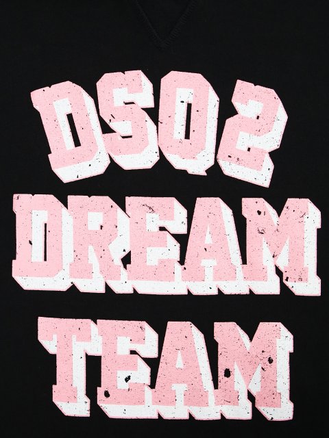 Чёрное платье DSQUARED KID: фото 2 - Invogue