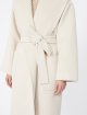 Кремове пальто MAX MARA з альпаки та вовни: фото 5 - Invogue