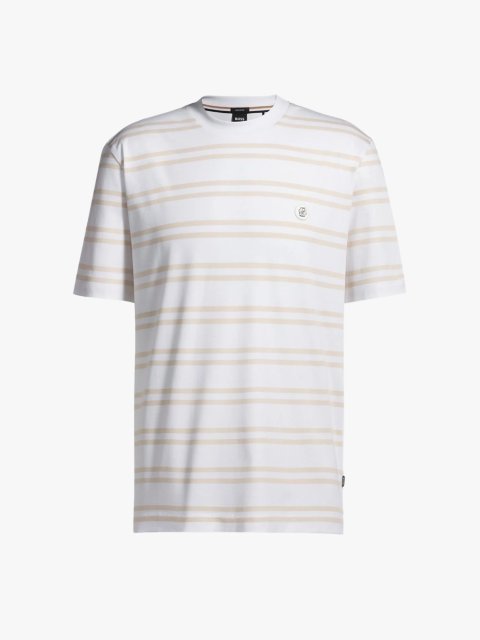 Біла футболка BOSS з бавовни: фото - Invogue