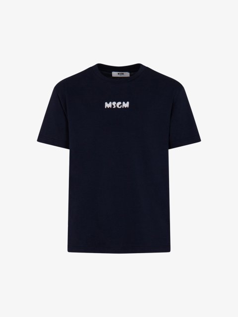 Белая футболка MSGM из хлопка: фото - Invogue
