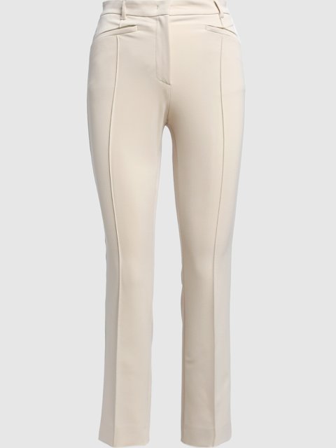 Молочные брюки WEEKEND MAX MARA: фото - Invogue