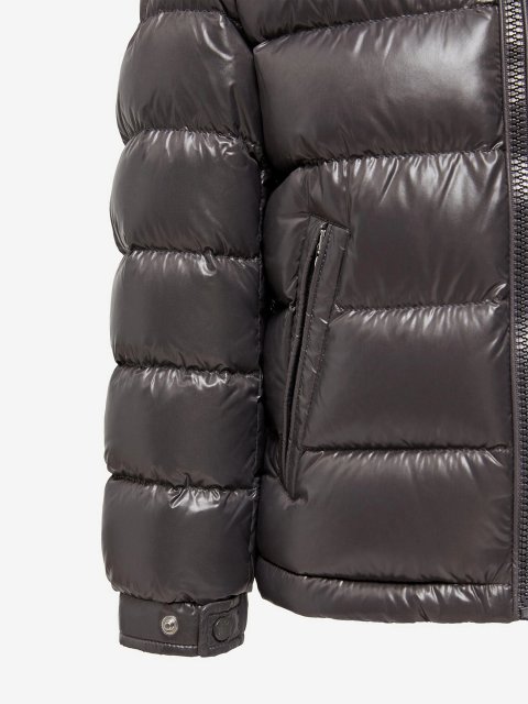 Темно-сіра куртка MONCLER ENFANT : фото 3 - Invogue