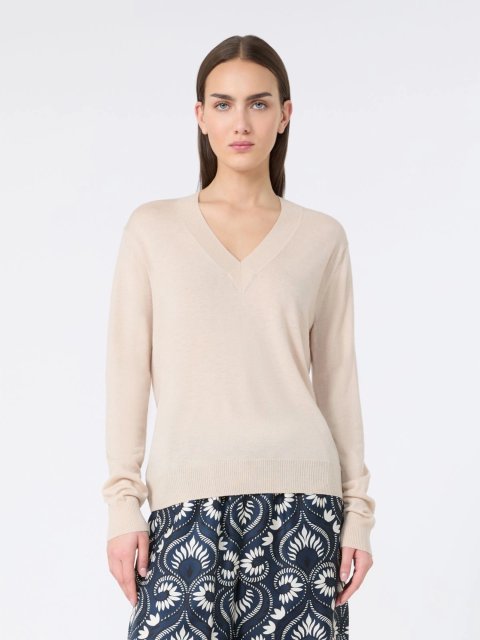 Бежевый свитер Weekend Max Mara из шерсти и кашемира: фото 2 - Invogue