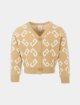 Бежева кофта GIVENCHY KIDS з бавовни: фото - Invogue