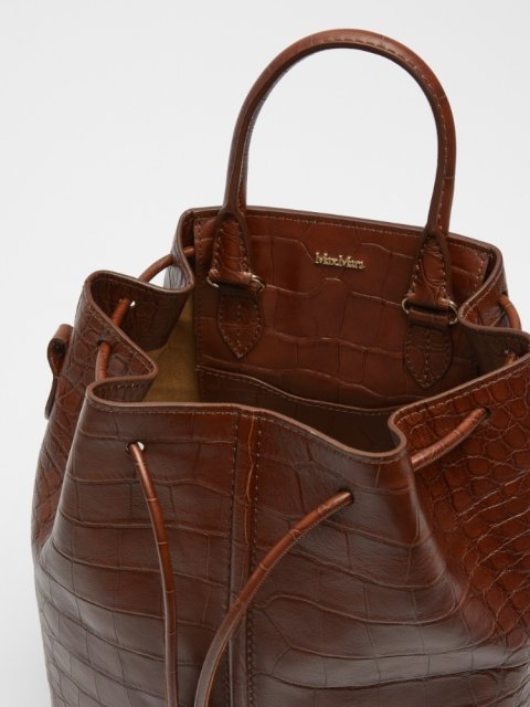 Коричневая сумка MAX MARA: фото 4 - Invogue