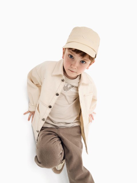 Бежевые джинсы Emporio Armani хлопчатобумажные: фото 1 - Invogue