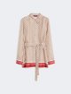 Шовкова сорочка MAX MARA з візерунком: фото - Invogue