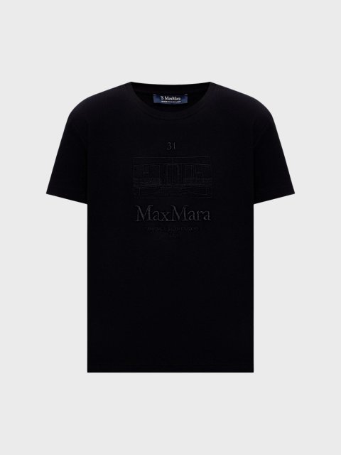 Чорна футболка Max Mara з бавовни: фото - Invogue