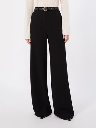 Чорні брюки Max Mara з каді: фото 2 - Invogue
