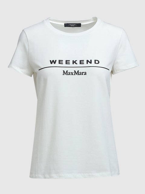 Белая футболка WEEKEND MAX MARA: фото - Invogue