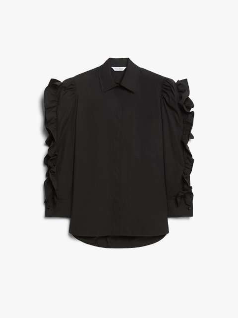 Чорна сорочка Max Mara з попліну: фото - Invogue