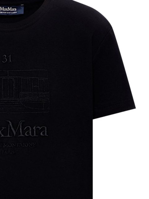 Чорна футболка Max Mara з бавовни: фото 1 - Invogue