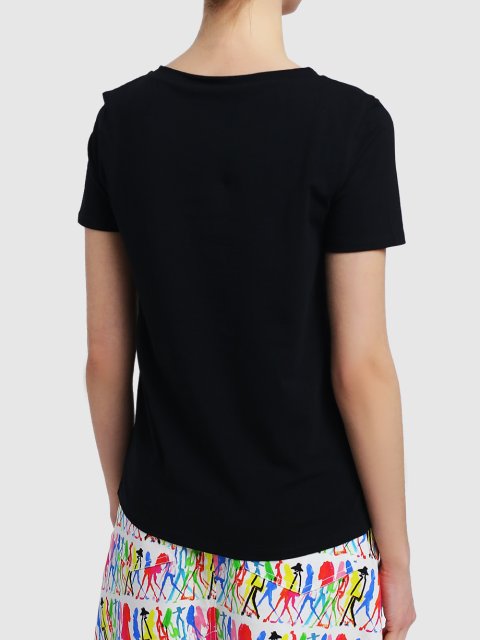 Чорна футболка WEEKEND MAX MARA : фото 4 - Invogue