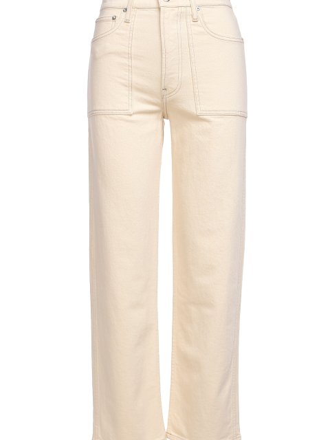 Молочные джинсы HELMUT LANG: фото - Invogue