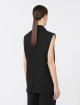 Чорний жилет Max Mara з льону: фото 3 - Invogue