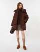 Бордовий пуховик WEEKEND MAX MARA з капюшоном: фото 1 - Invogue