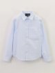 Блакитна сорочка EMPORIO ARMANI KIDS з бавовни: фото - Invogue