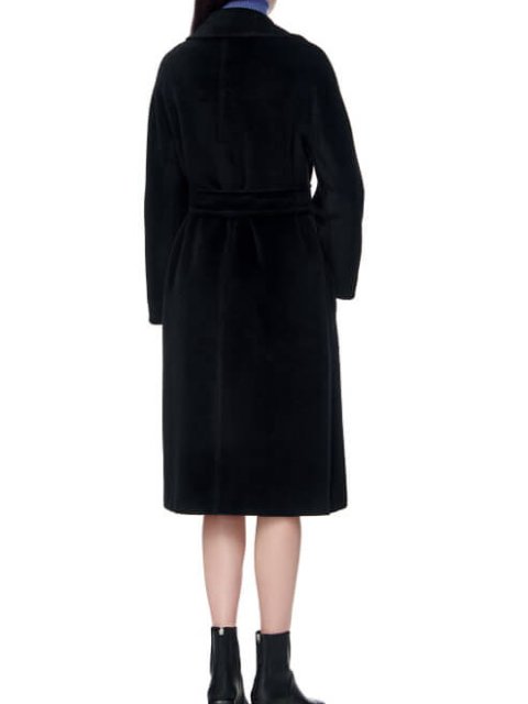 Черное пальто MAX MARA: фото 2 - Invogue