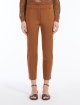Світло-коричневі брюки Max Mara з бавовняного атласу: фото 2 - Invogue