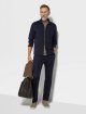 Темно-сині брюки ZEGNA з вовни: фото 1 - Invogue