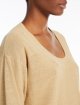 Золотий светр Max Mara з льону та шовку: фото 4 - Invogue