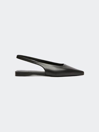 Черные туфли Max Mara из кожи: фото - Invogue