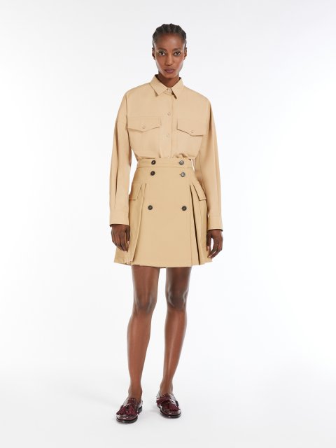Бежева сорочка WEEKEND MAX MARA з бавовняного попліну: фото 3 - Invogue